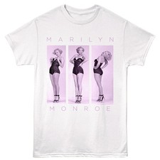 Marilyn Monroe - 3 Posa - American Classici - Bianco Adulto T-Shirt