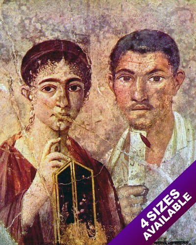 Pompei coppia romana - romana, antico