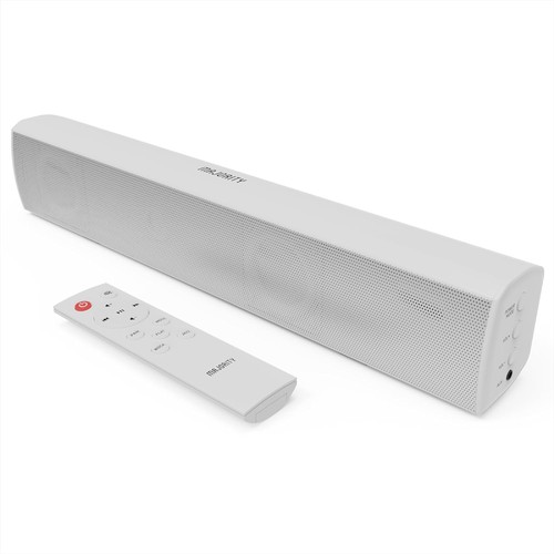 Soundbar bianca per campeggio