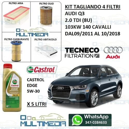 Kit tagliando filtri 5lt - tagliando,