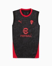  Ac Milan Puma Maglia Allenamento Training Nero Ssmanicato Canotta 2025 26 