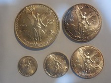 Messico serie da 1  1/2  1/4 1/10 1/20 di oncia argento 1992