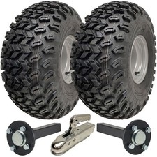 22x11.00-8 Utilità Atv Quad Rimorchio Kit Ruote Assi & Hitch P334 Capacità 750kg