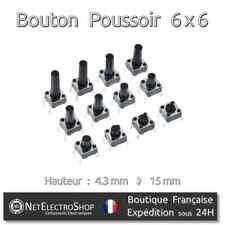 Bouton Poussoir Miniature 6 x
