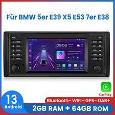 Per BMW Serie 5 E39 X5 E53 Serie 7 E38 Android 13 Carplay Autoradio GPS NAVI RDS BT DAB+