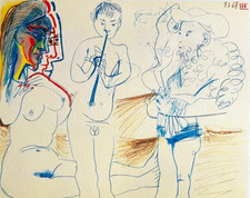 Pablo picasso litografia coa - picasso,