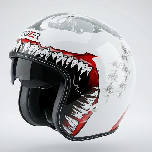 Cruizer casco jet moto scooter - jet,