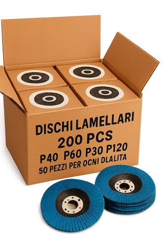 Kit dischi 115mm lamellari - dischi,
