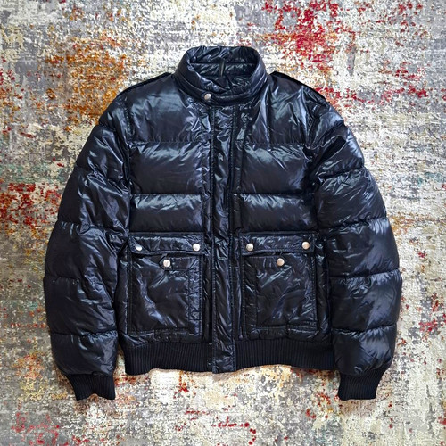 Piumino oca bomber nero - piumino, d'oca