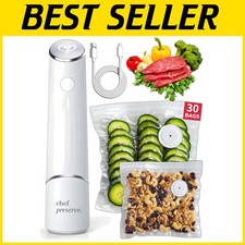 Sigillante Sottovuoto a Batteria con 30 Sacchetti Riutilizzabili - Veloce e Comodo