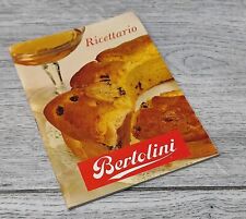 RICETTARIO BERTOLINI OMAGGIO VINTAGE 1966 LIEVITO MARIA ROSA RICETTE DOLCI