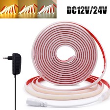 12V COB LED Strisce al Neon IP68 Impermeabile 320 LED/m Flessibile Alimentatore