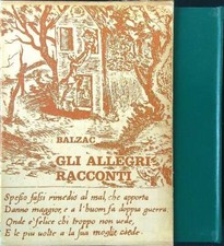 GLI ALLEGRI RACCONTI BALZAC ISTITUTO GRAFICO EDITORIALE ITALIANO 1957 