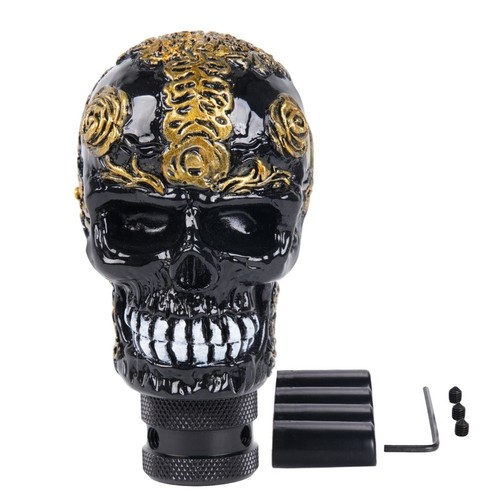 Pomello cambio skull style oro - style,