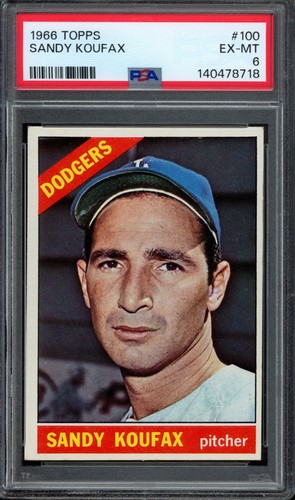 1966 topps 100 - sandy, koufax