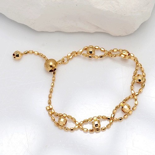 Anello regolabile con perle - , in