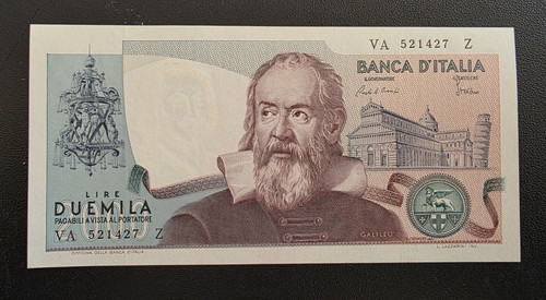 Banconota 2000 lire galileo - lire,