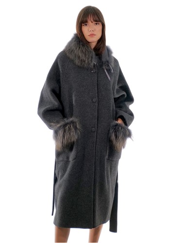 Cappotto cashmere lana - e,