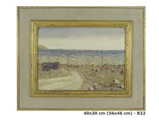 QUADRO AD OLIO PAESAGGIO MARE