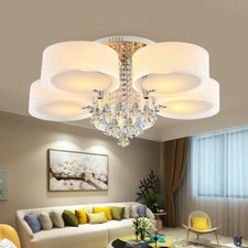 Lampadario LED cristallo plafoniera plafoniera lampada illuminazione soggiorno