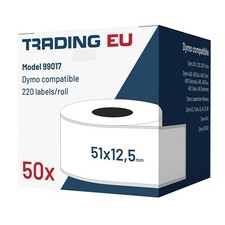 50x Etichetta compatibile con Dymo 99017 51 x 12,5 mm 220 etichette per bobina