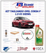 KIT TAGLIANDO OPEL MOKKA DAL 2020  cc 1.5 DIESEL , 4 FILTRI, 4LT CASTROL 5W30 LL