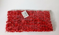 144 ROSE ROSELLINE ROSSO LAUREA CON STELO 1,5 DECORAZIONI BOMBONIERE DECOUPAGE