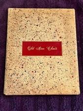 1886 OLD ARM CHAIR Book - Unusual Padded Hard Cover - Eliza Cook - Unique!