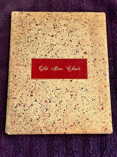 1886 old arm chair book - arm,