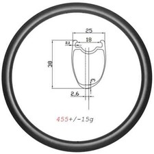Cerchio in carbonio 700c freno