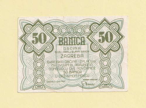 Croazia banica 1942 - 50,