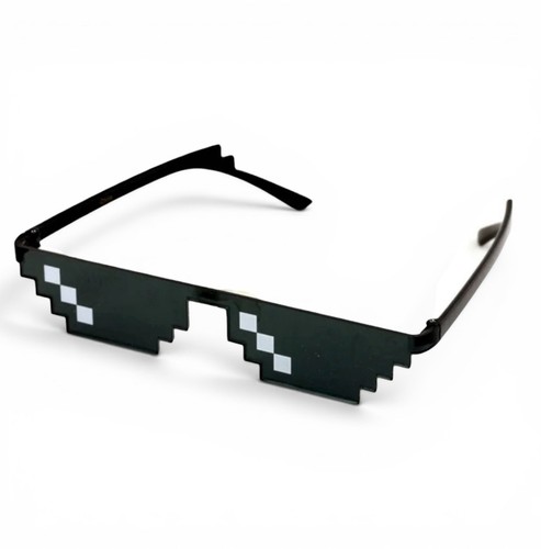 Occhiali sole meme pixelati - sole,