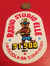 (N671) ADESIVO ORIGINALE 70 80 sticker autocollant Radio Studio Elle LAVEZZOLA