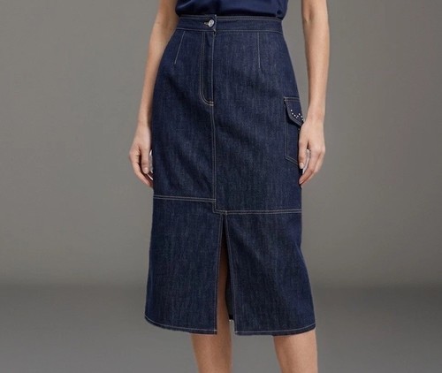 Gonna midi vintage kenzo jeans - midi,