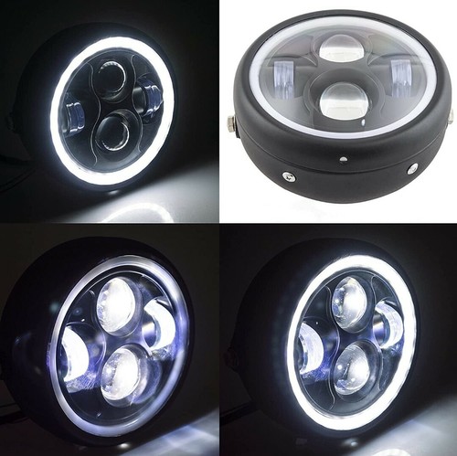 Faro led moto per cafè - moto, 6,5"