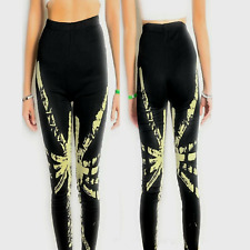 Leggings da donna nero elastico sportivo leggins fuseaux pantacollant lungo