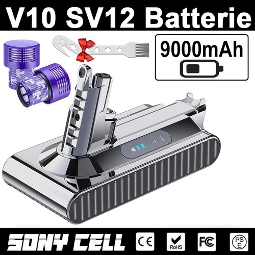Per dyson v10 9000mah - 9000mah, batteria