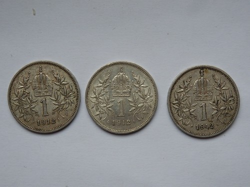 Korona 1912 moneta coin - moneta, 3