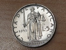 1953 Vatican 5 Lire  