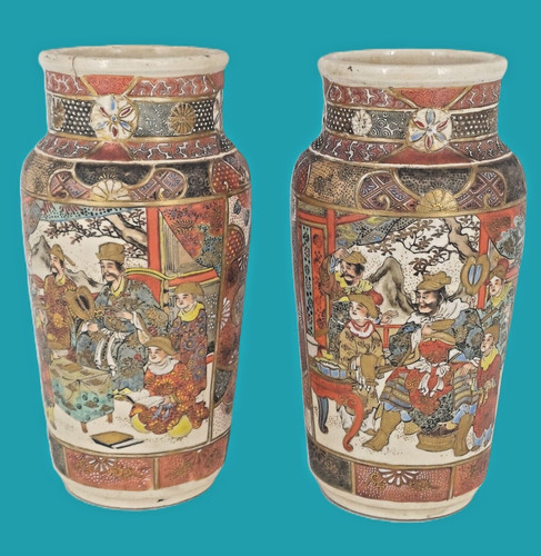 Paire vases satsuma de - de,