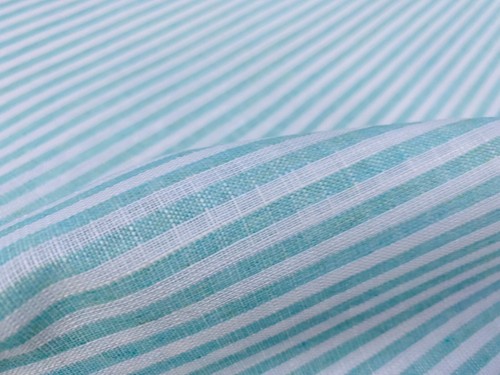 Tessuto lino righe caramelle