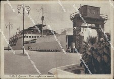 bh435 cartolina  villa s.giovanni nave traghetto in approdo reggio calabria