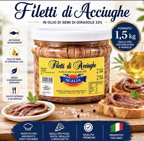 Filetti acciughe alici - di,