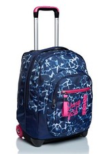 Trolley Seven, Dyed Hearts, Blu, 2 in 1 Zaino con Cross-Over System, Scuola & Vi