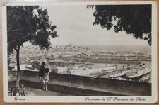 Genova - Panorama da San Francesco da Paola - B/n - Fp - Nv - Cartolina 