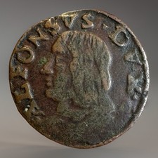 REGGIO EMILIA ALFONSO I D’ESTE 1505-1512 BAGATTINO MIR 1278 NC BB/QBB