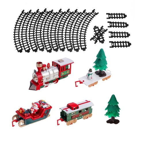 Trenino elettrico natale - 2x(trenino,