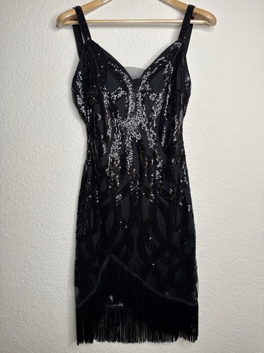 Abito babeyond nero paillettes - abito,
