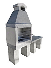 Barbecue a legna/carbonella con tavolo d'appoggio