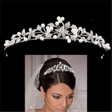 Corona diadema fiore cristallo